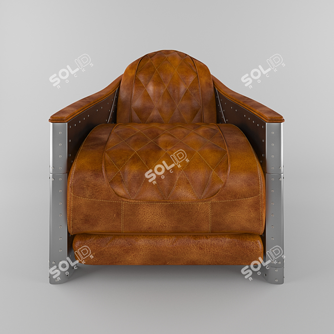 Douglas Armchair A059: Contemporary Comfort and Style 3D model image 2