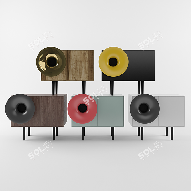 Innovative Ceramic HI-FI System 3D model image 3