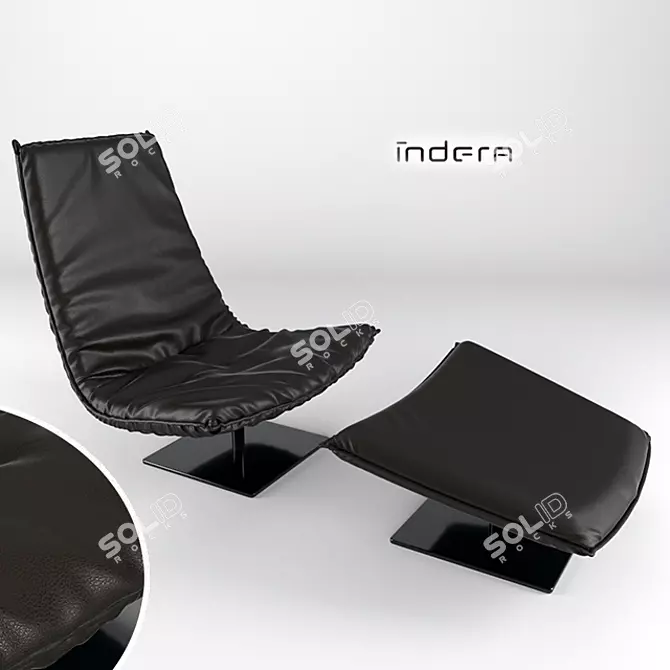 Elegant Sac Armchair by Indera 3D model image 1