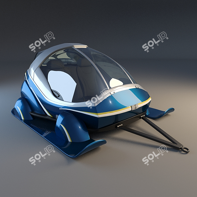Snow Mover Sani Trailer 3D model image 1