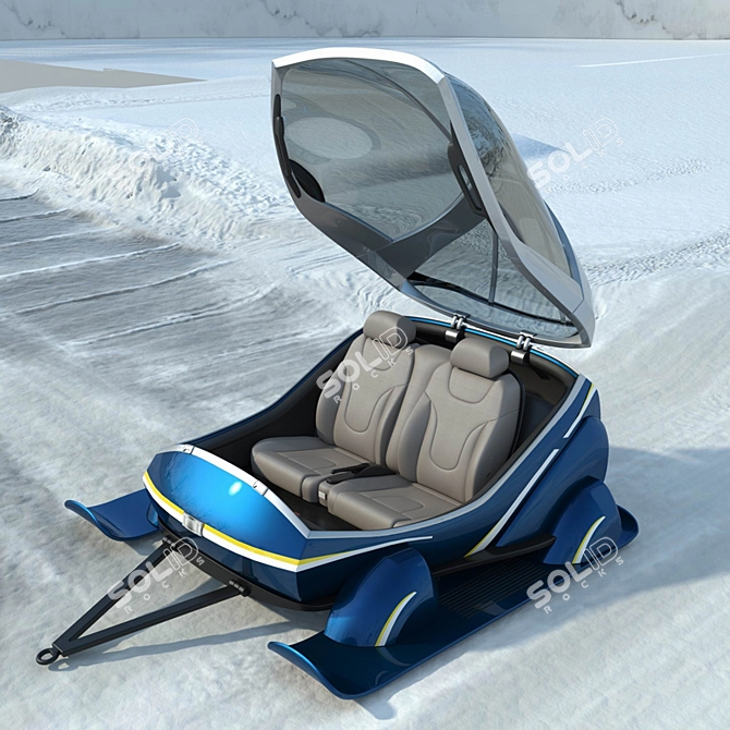 Snow Mover Sani Trailer 3D model image 2