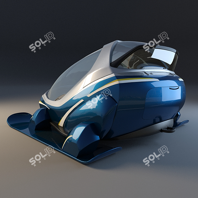Snow Mover Sani Trailer 3D model image 3