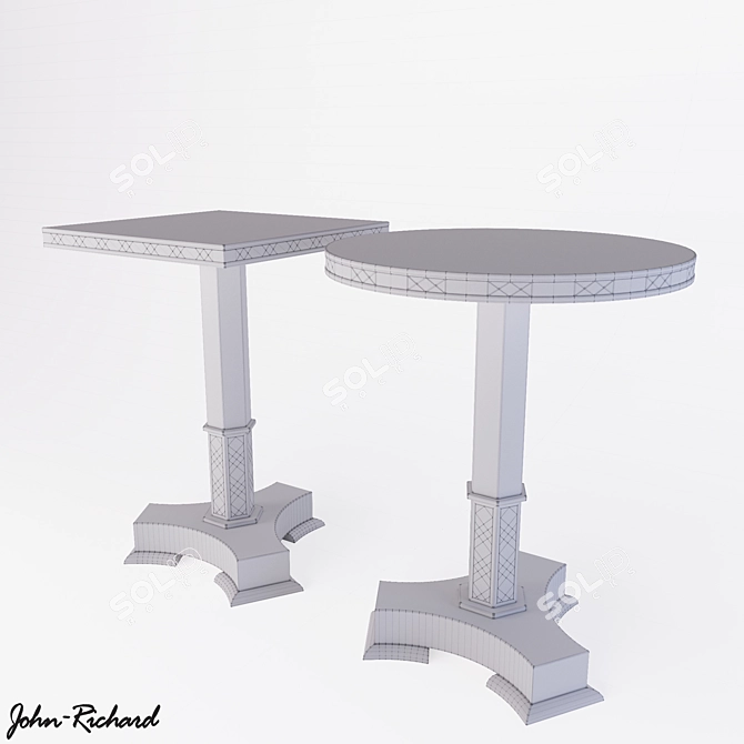 Elegant Classic Table: Timeless Beauty in Every Detail 3D model image 3