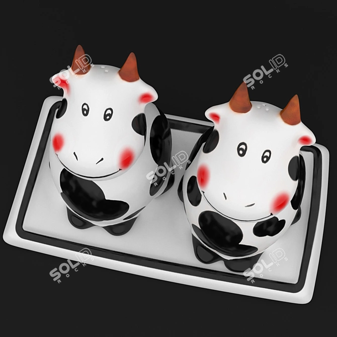 Moo Salt Shaker 3D model image 2