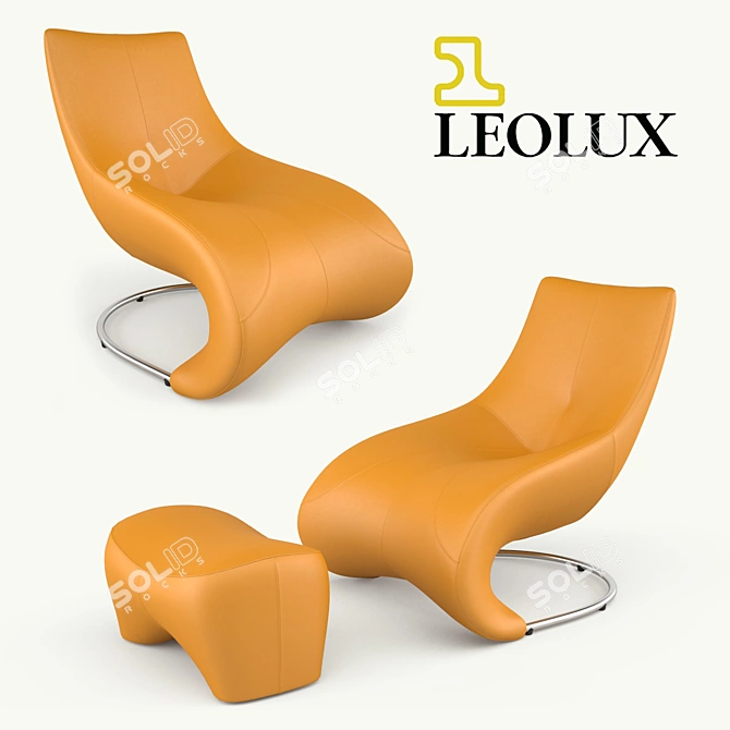 Leolux Darius: Stylish Armchair for Ultimate Comfort 3D model image 1