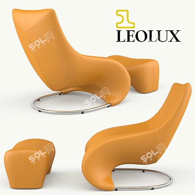 Leolux Darius: Stylish Armchair for Ultimate Comfort 3D model image 2