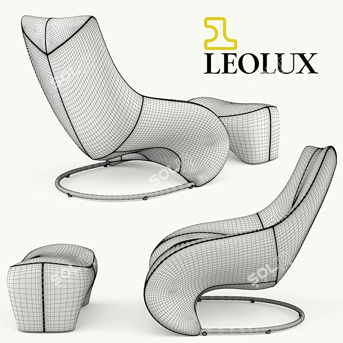 Leolux Darius: Stylish Armchair for Ultimate Comfort 3D model image 3