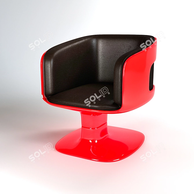 VIO 4 Chair: Sleek Comfort 3D model image 1