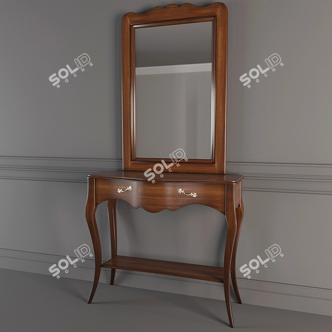 Elegant Ferro Raffaello Console 3D model image 1