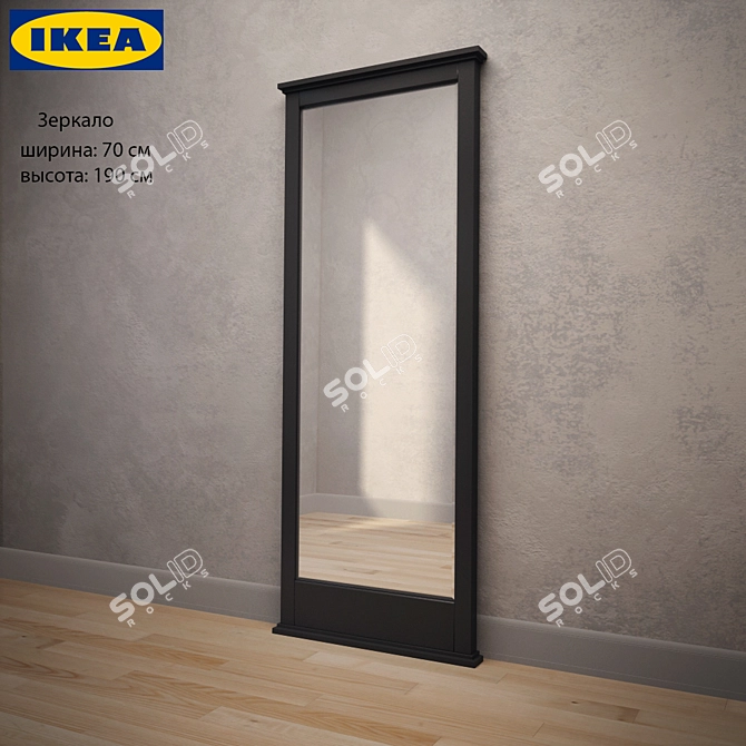 Modern Freestanding Mirror 3D model image 2