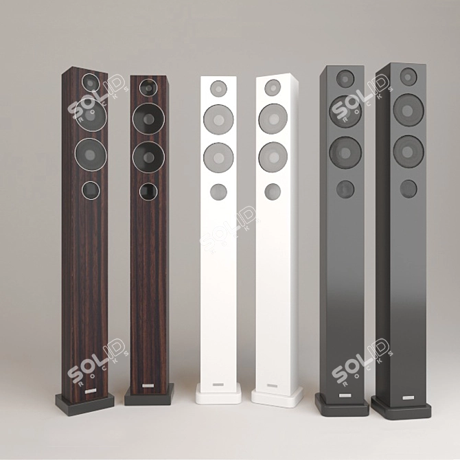 Monitor Audio Floorstanding Speakers 3D model image 1