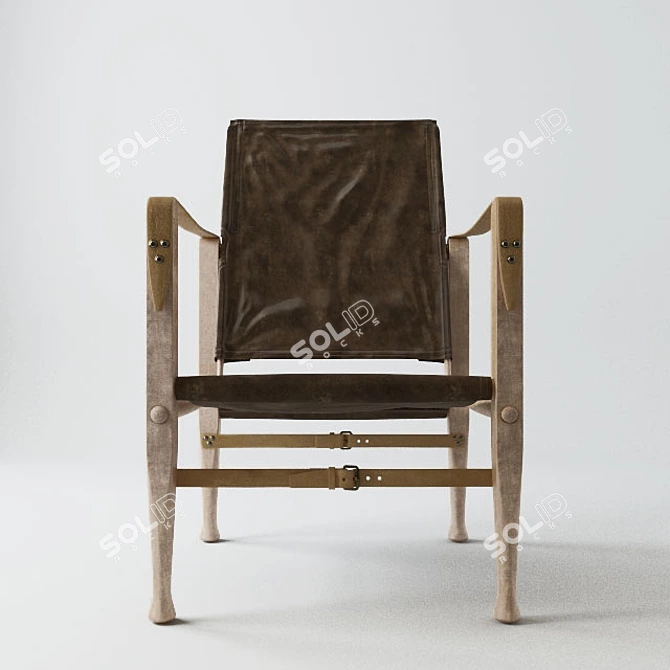 Safari Chair: Classic Design by Carl Hansen 3D model image 1