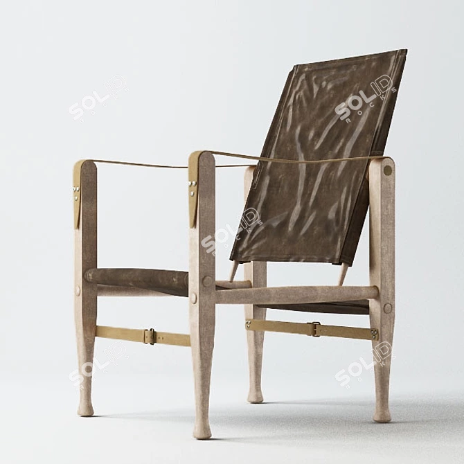 Safari Chair: Classic Design by Carl Hansen 3D model image 2