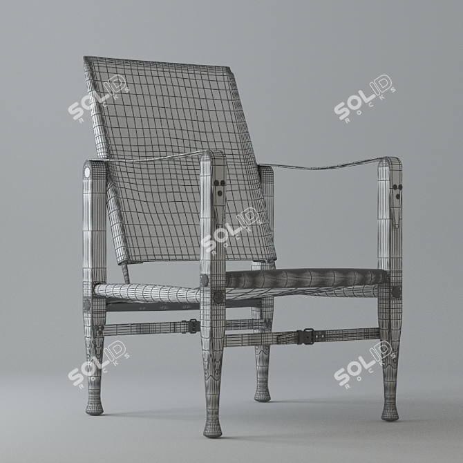 Safari Chair: Classic Design by Carl Hansen 3D model image 3