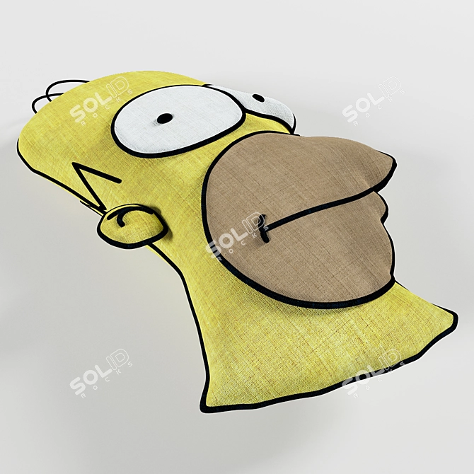 Simpson Donut Pillows: Homer's Sweet Dreams 3D model image 3