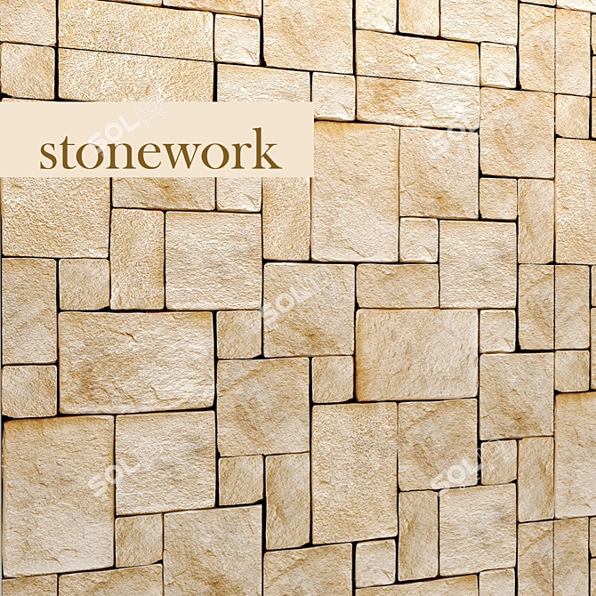 Sturdy Stonework: Create Lasting Masonry 3D model image 1