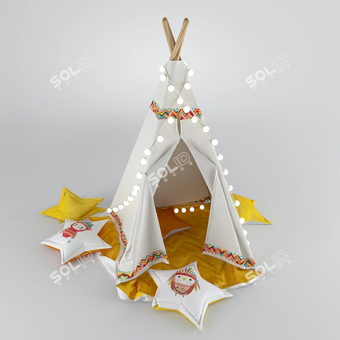 Cozy Kids Hideaway 3D model image 1