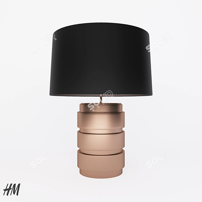 Modern Cylindrical Lamp by Mary McDonald 3D model image 1