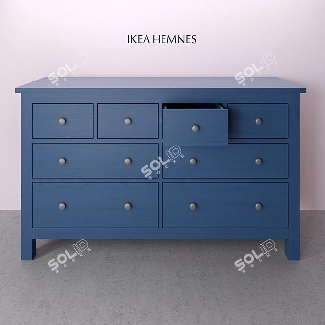 IKEA HEMNES 2016 Komod - Versatile Drawers for Efficient Storage 3D model image 1