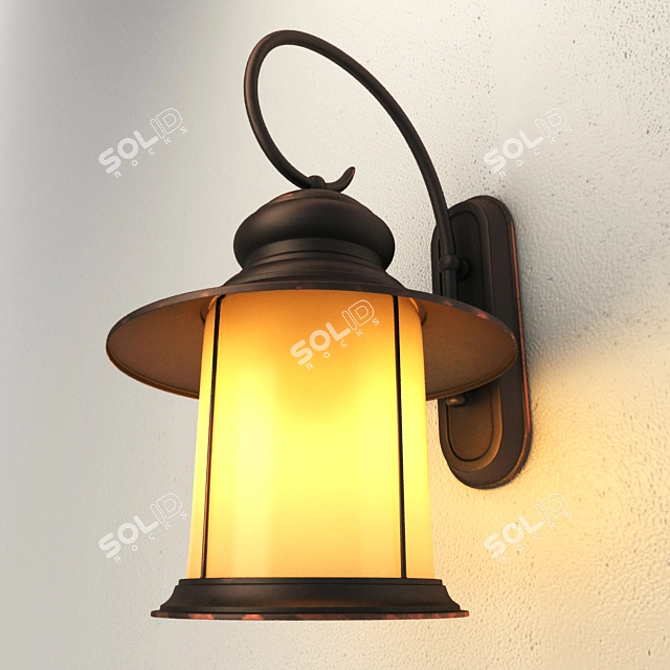 Elegance Illuminated Wall Lamp 3D model image 2