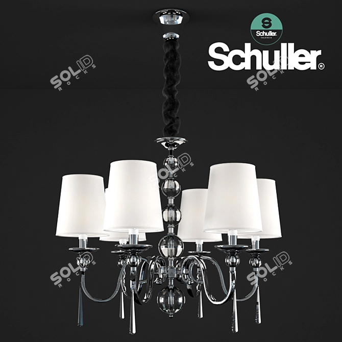 Modern Schuller Mercury II Chandelier 3D model image 1