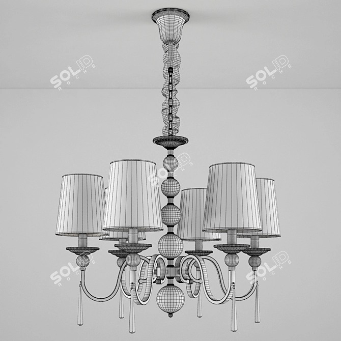 Modern Schuller Mercury II Chandelier 3D model image 2