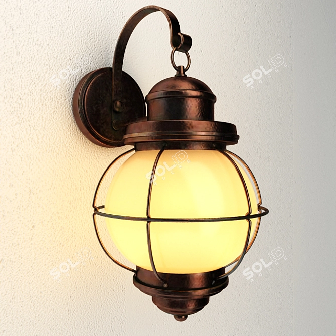 Hatteras 3D Wall Lamp 3D model image 1