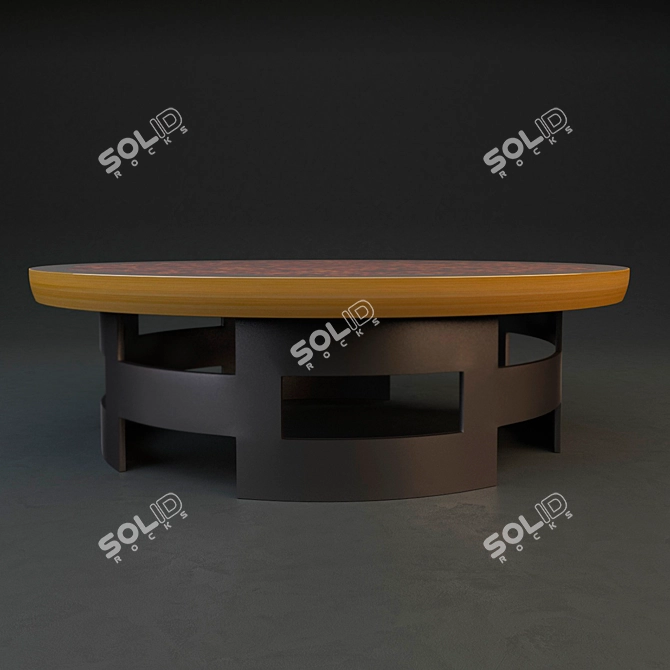 Modern Lotus Coffee Table: Stylish Design & Superior Craftsmanship 3D model image 3