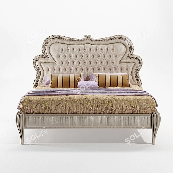 Pregno Bisanzio Bed: Quality and Style 3D model image 1