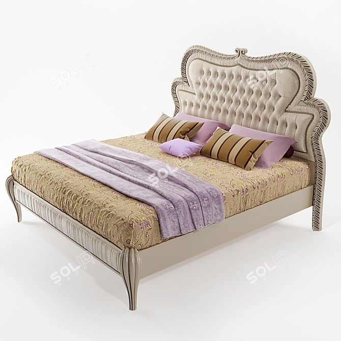 Pregno Bisanzio Bed: Quality and Style 3D model image 2