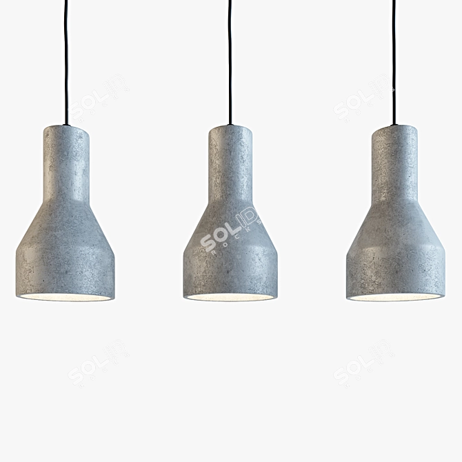 Cosmo Concrete Shine Hanging Lamp 3D model image 1