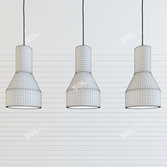 Cosmo Concrete Shine Hanging Lamp 3D model image 2