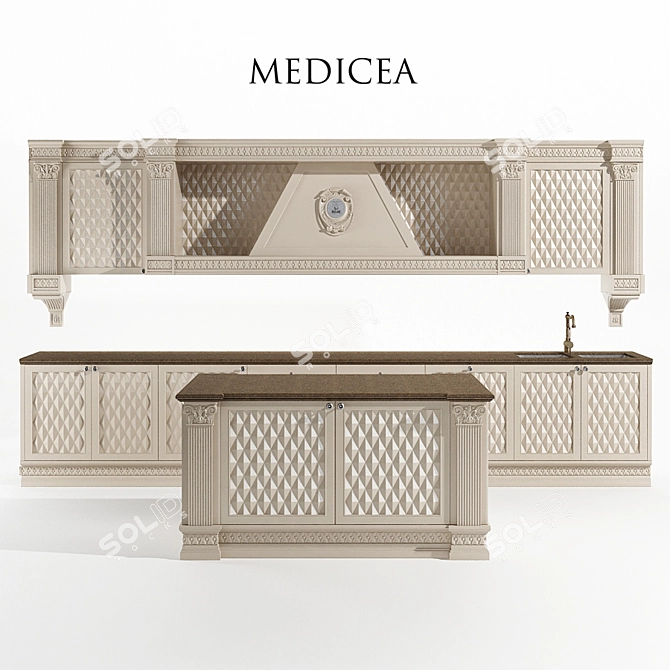 Del Tongo Medicea Kitchen Set 3D model image 1