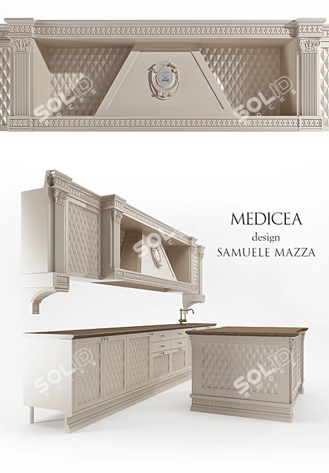 Del Tongo Medicea Kitchen Set 3D model image 2