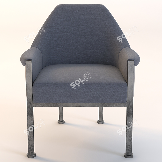 Sejour Side Chair: 3D Model with High and Low Poly Version 3D model image 1