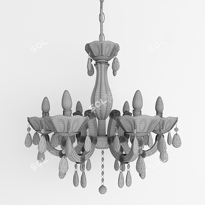 Avant-Garde Chandelier: Globo 63110 3D model image 2