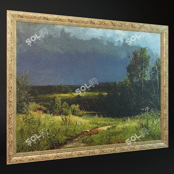 Slim Frame for Art or Mirror | 3cm Width 3D model image 1