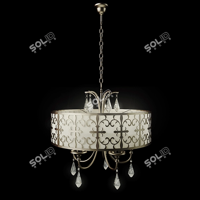 Classic Parola Chandelier - Odeon Light 3D model image 1