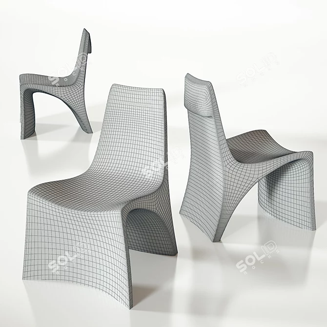 Aloa Softline Kit Chair 3D model image 3