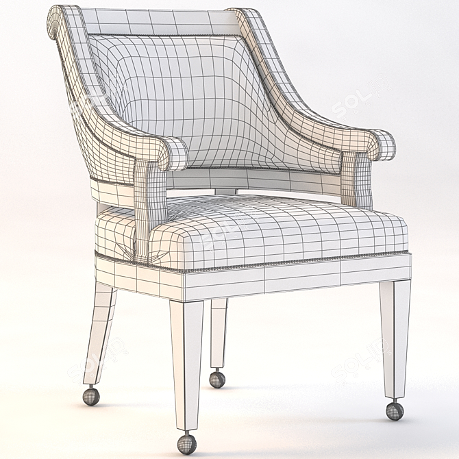 Sleek Arm Chair - CC1056 3D model image 2