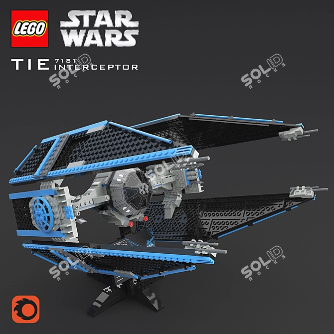 Ultimate Collector LEGO Tie Interceptor 3D model image 1