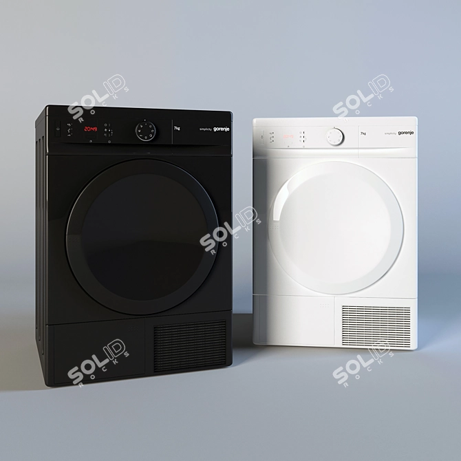 Gorenje Condenser Dryer - Efficient & Stylish 3D model image 1