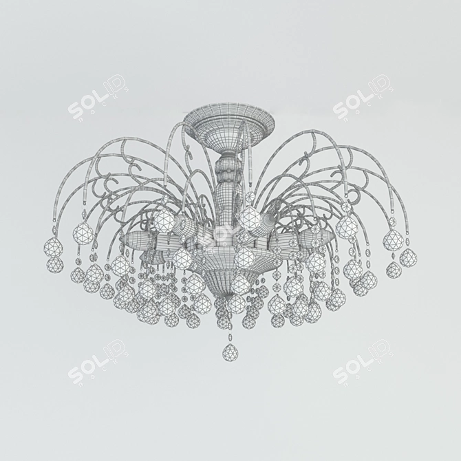 Elegant Wunderlicht Chandelier - WL127-08KG 3D model image 2