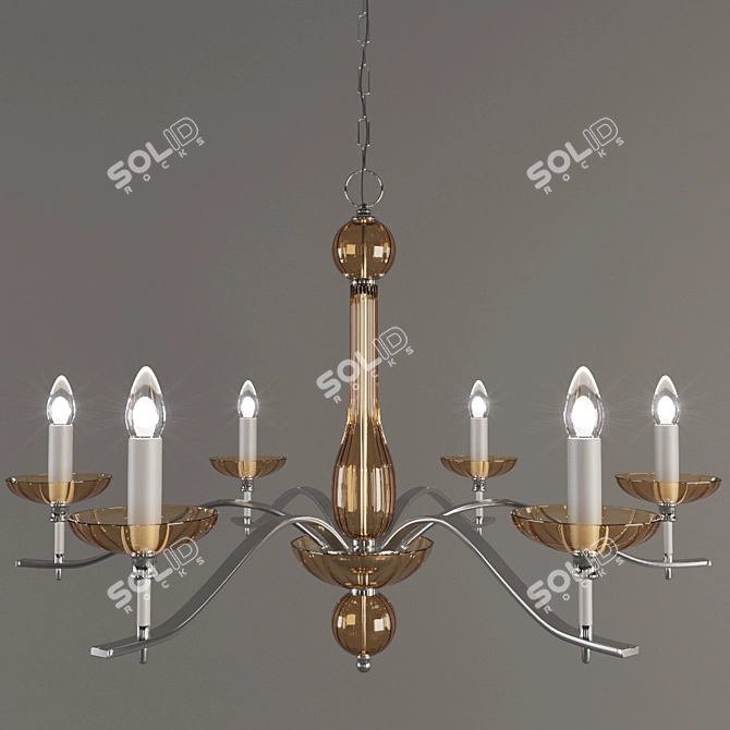 Elegant Arizzi Chandelier 3D model image 1