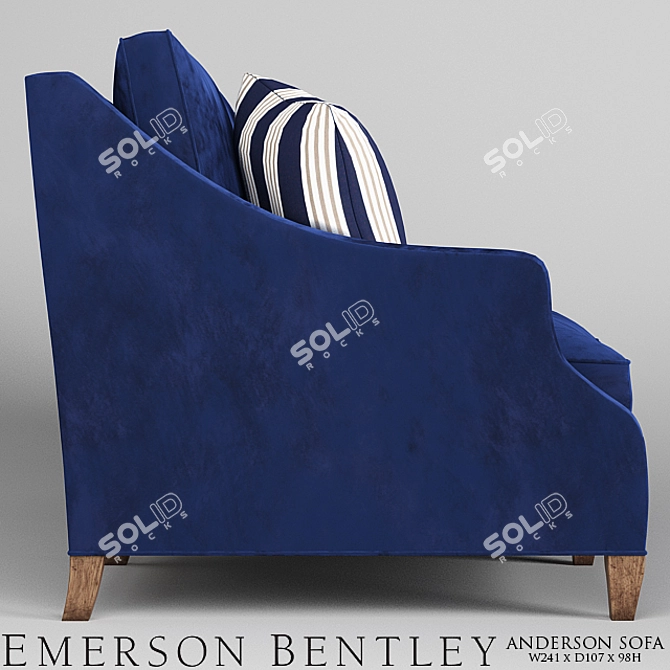 Elegant Anderson Sofa: Timeless Design 3D model image 2