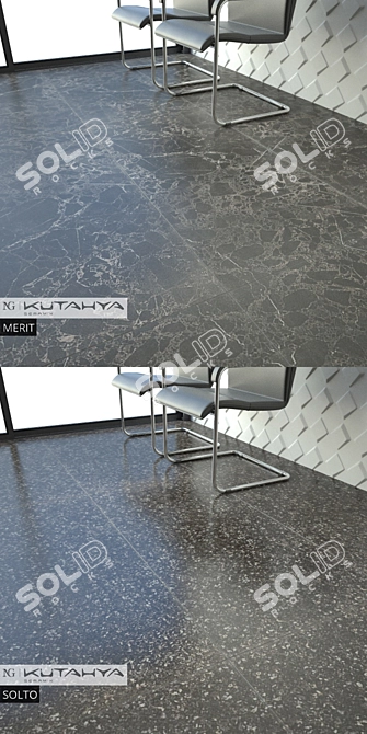 Kutahya Seramik Feniks - Elegant Rectified Glossy Tiles 3D model image 3