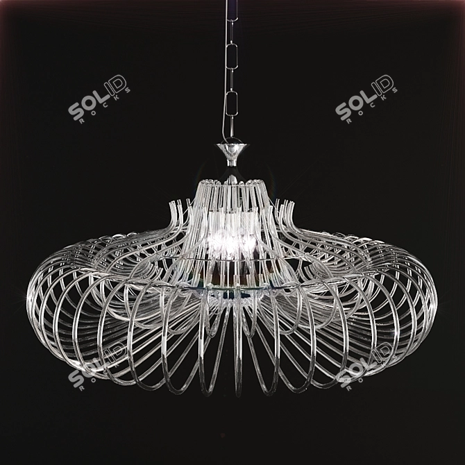 Elegant Essence Chandelier 3D model image 1