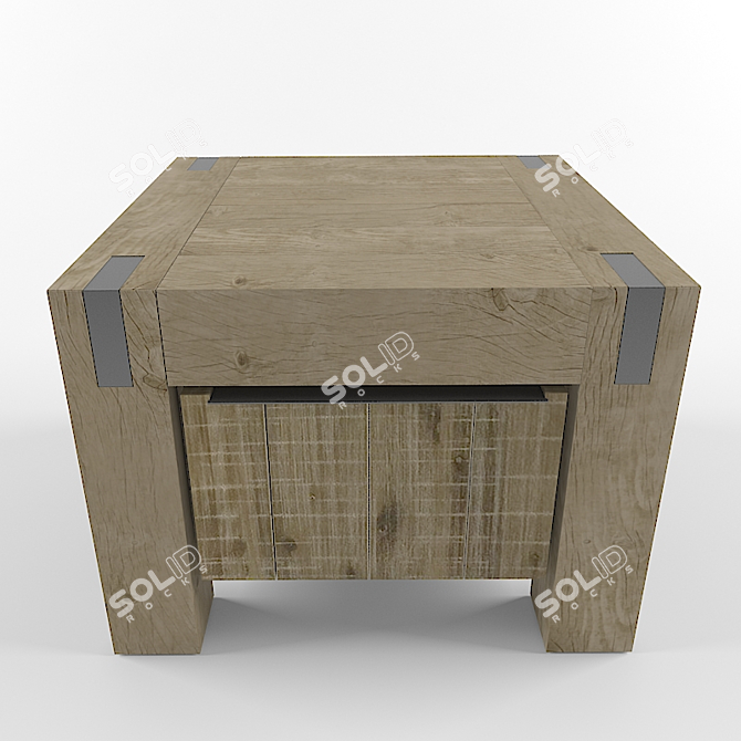 Blijburg Acacia Coffee Table 3D model image 2