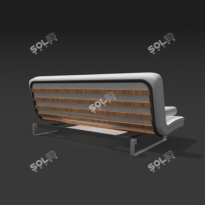 Foldable Textile Sofa 3D model image 2