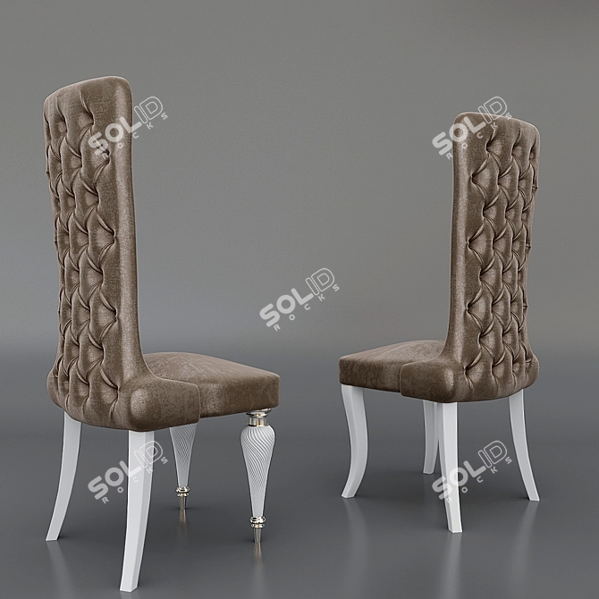 Elegant Marcello Chair: Timeless Design 3D model image 1